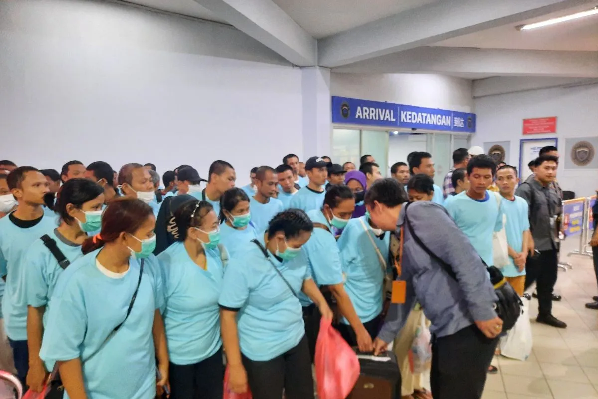 96 pekerja migran Indonesia dideportasi dari Malaysia melalui Kepri