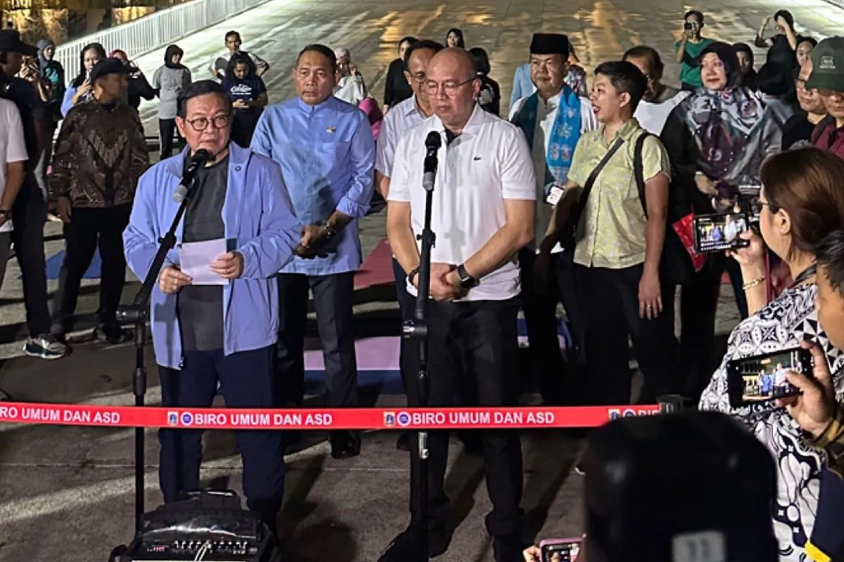 Gubernur DKI Pramono minta UMKM dan warga jaga kerapian dan keamanan taman 24 jam