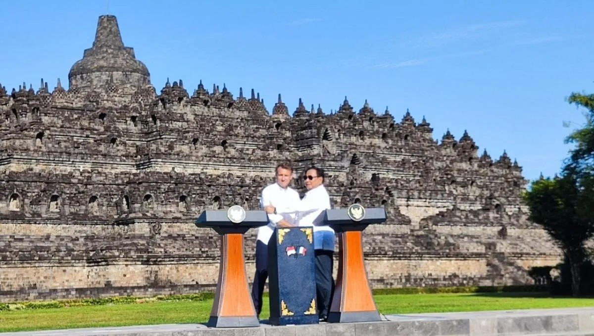 Macron kagumi Candi Borobudur, bukti kekayaan budaya Indonesia