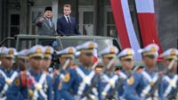Presiden Prancis dan Presiden Prabowo Subianto kunjungi Akmil
