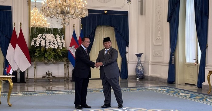 Presiden Prabowo terima kunjungan kehormatan Presiden Senat Kamboja