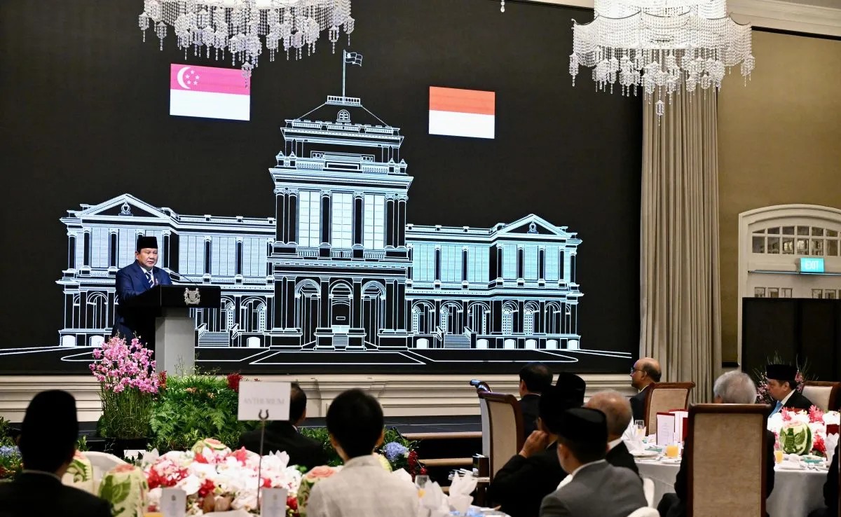 Prabowo ceritakan masa kecil di Singapura saat jamuan kenegaraan