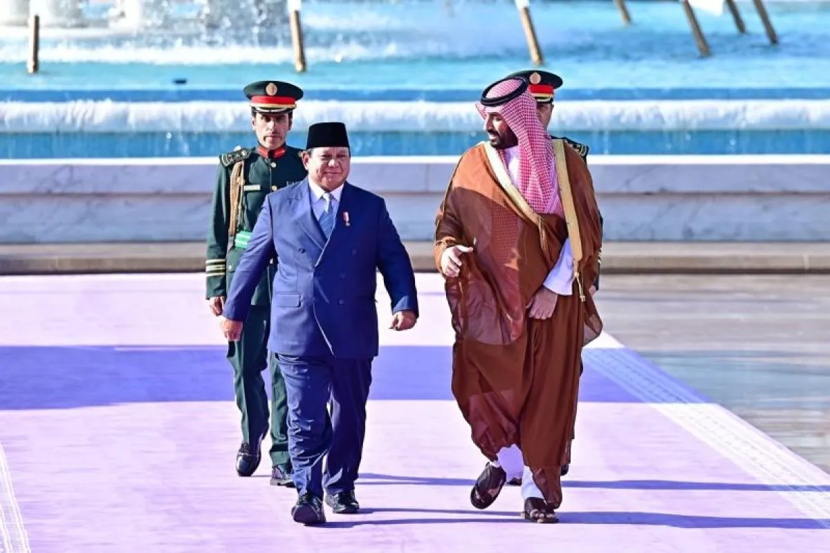 Prabowo dan Pangeran MBS teken MoM DKT Indonesia - Arab Saudi