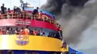 Penumpang KM Barcelona mengaku syok saat kapal terbakar