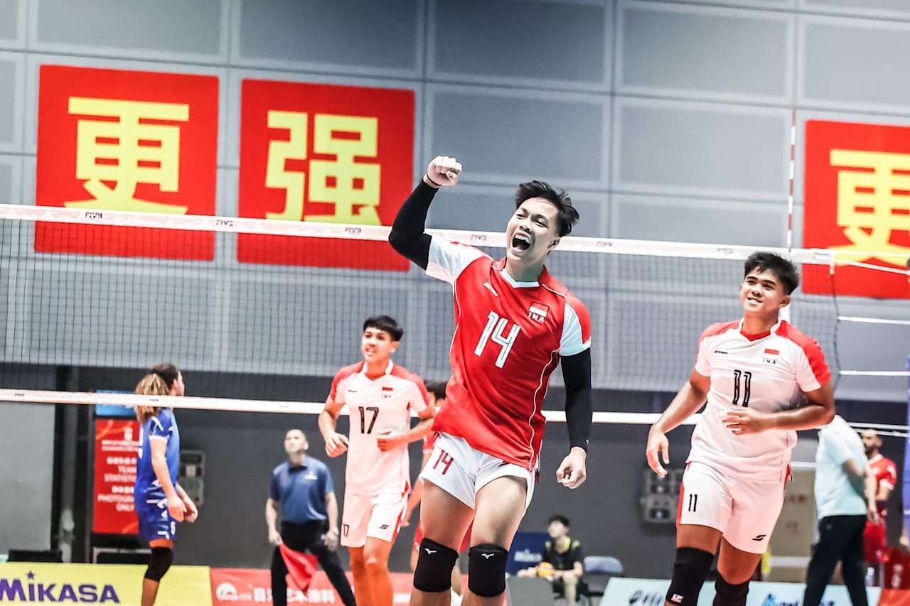 Timnas Voli U-21 Indonesia Tumbang Tipis dari Ukraina