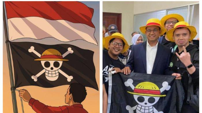 Ada Apa ?, Bendera One Piece Dilarang, Dulu Pernah Dibentangkan Anies Baswedan dan Digunakan Gibran