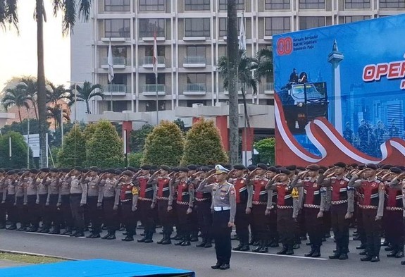 Korlantas Kerahkan 9.035 Personel 'Operasi Merdeka Jaya' Amankan HUT RI Besok