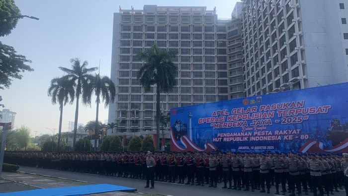 Kakorlantas Pimpin Apel Gelar Pasukan Operasi Merdeka Jaya HUT ke- RI
