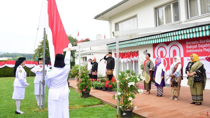 Begini Suasana Upacara HUT Ke- RI yang Digelar KBRI Bern di Swiss