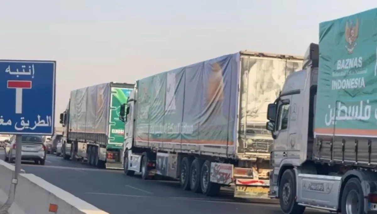Indonesia kembali kirim 14 truk logistik untuk masyarakat Gaza