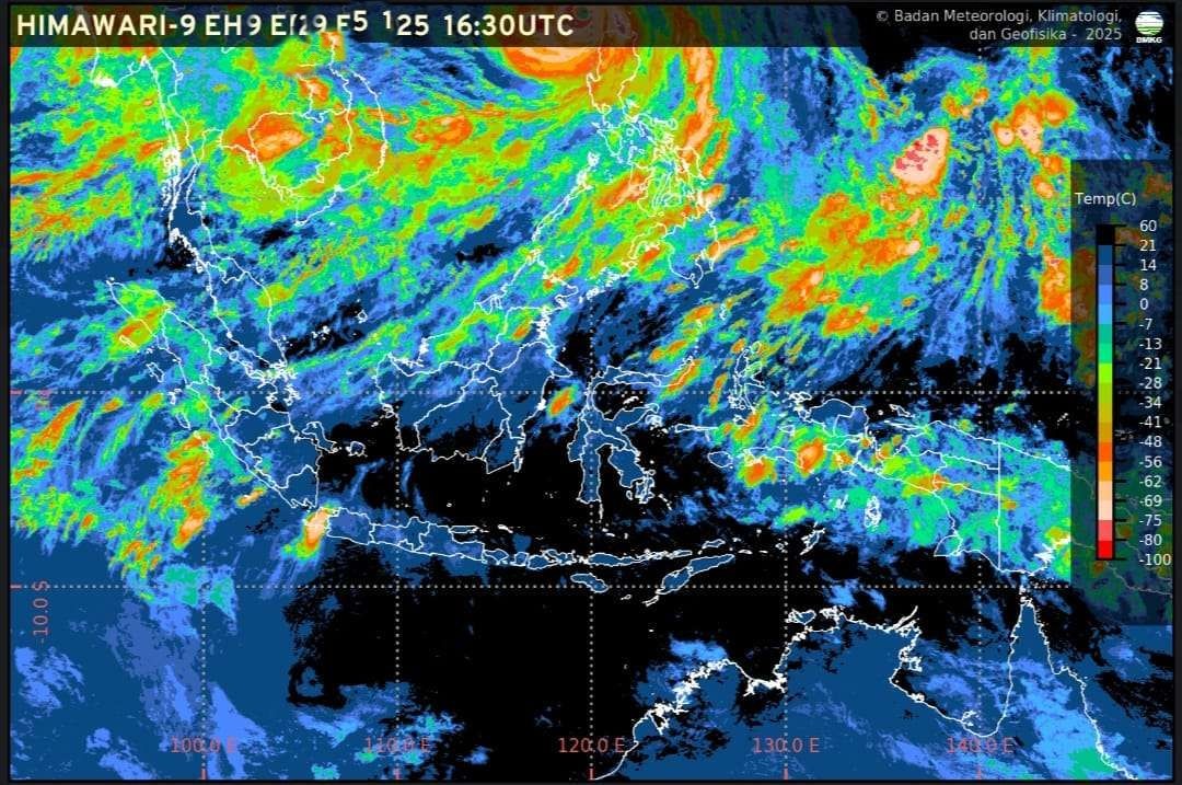 Prakiraan Cuaca Ibu Kota Provinsi se-Indonesia Selasa 23 September