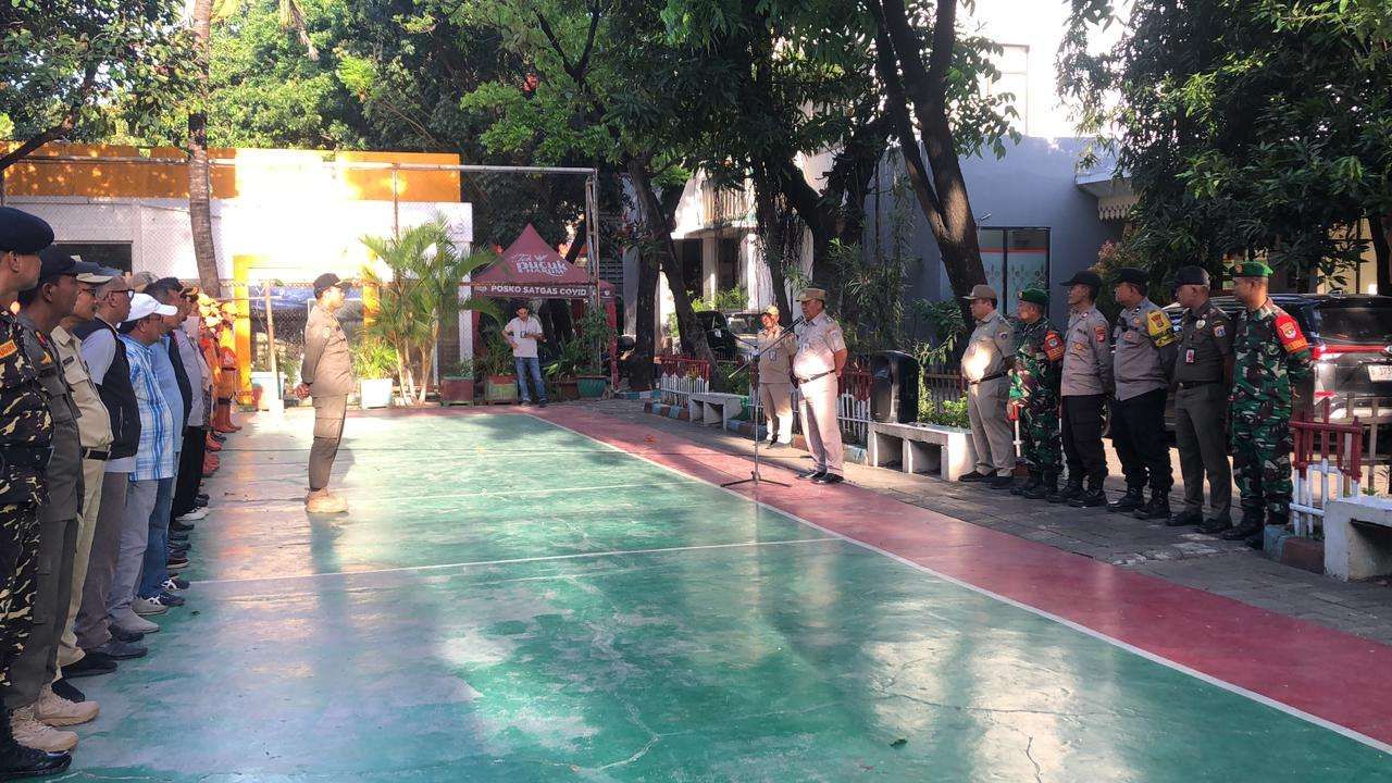 Apel Koordinasi Jaga Jakarta Dilakukan Tiga Pilar Pademangan