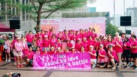 Lautan Pink Warnai Bundaran HI, Kampanye Kesadaran Kanker Payudara Ramaikan CFD