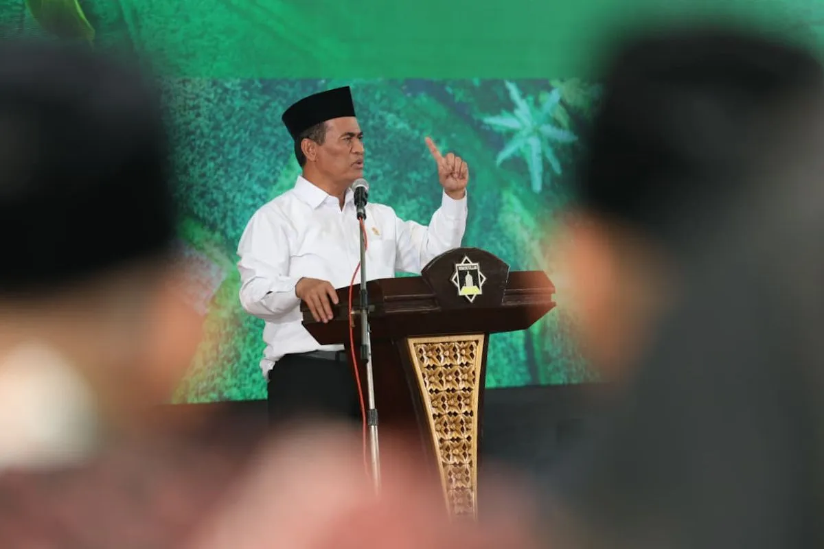 Mentan Amran Ajak Jamaah Hidayatullah Dorong Petani Milenial Capai Swasembada Pangan