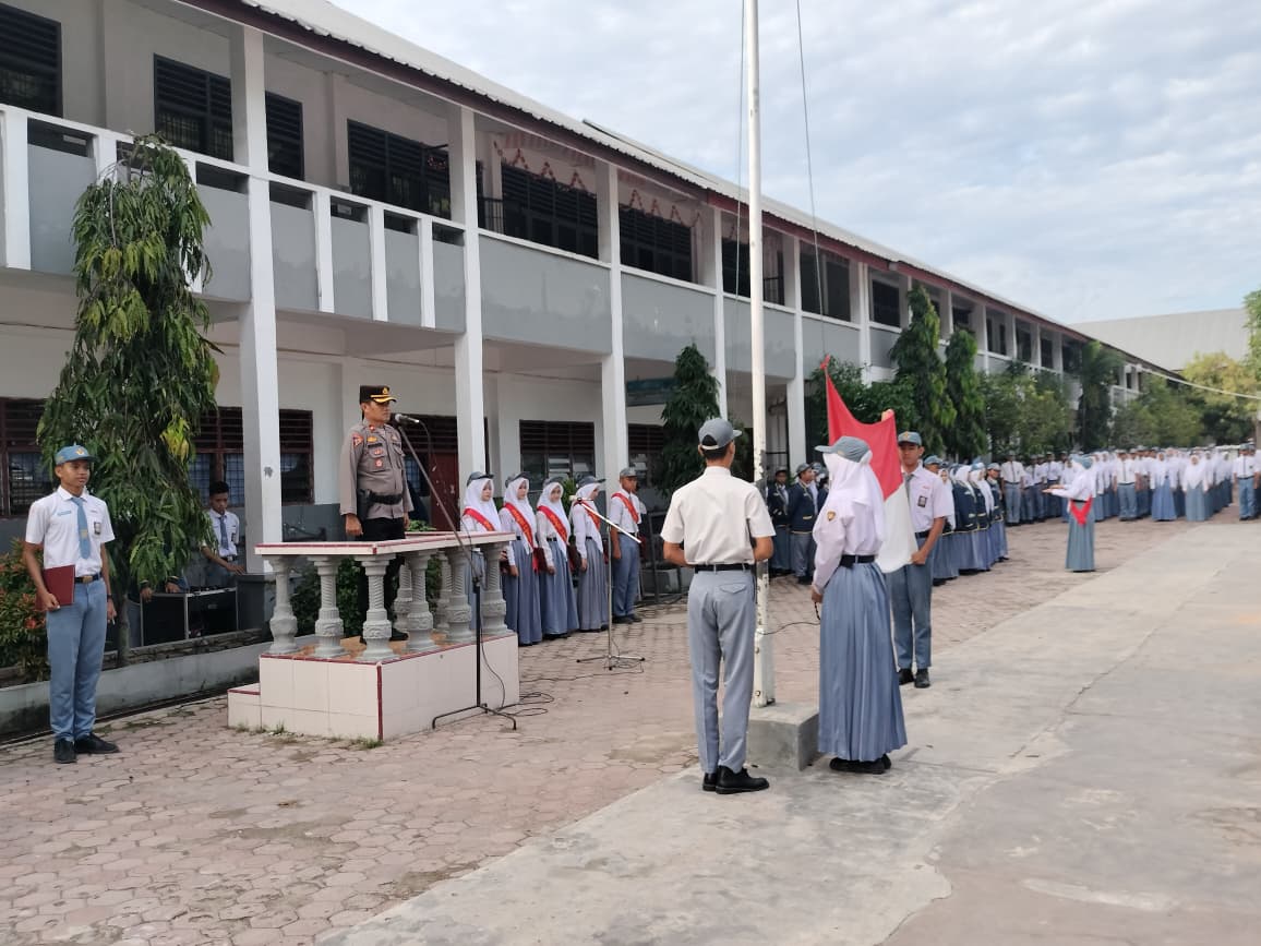 Wakapolres Tanjungbalai Pimpin Police Goes To School Di SMAN-1 Tanjungbalai