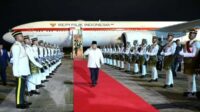 Presiden Prabowo Subianto tiba di Pangkalan Udara TUDM Subang di Selangor, Malaysia, Sabtu (25/10/2025)