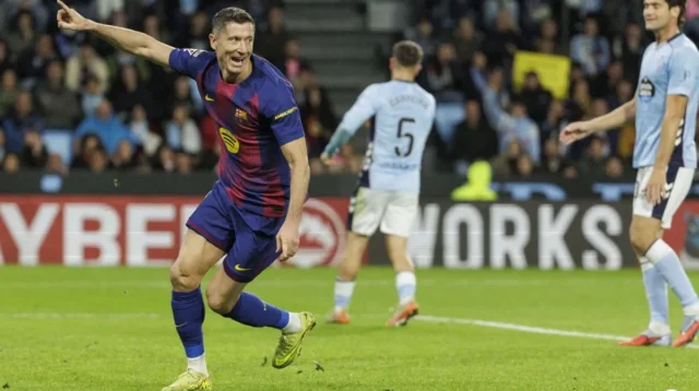 Hattrick Lewandowski Antar Barcelona Menang 4-2 atas Celta Vigo