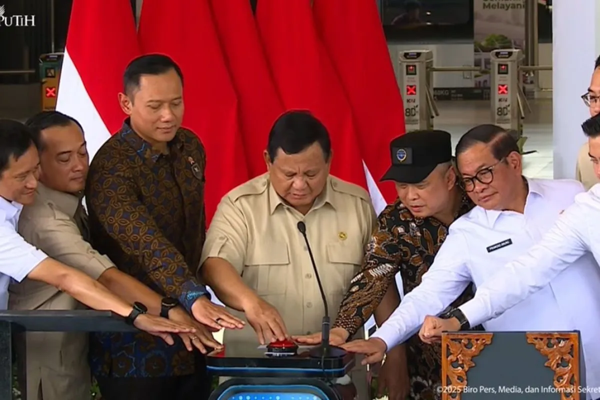 Presiden Prabowo Resmikan Stasiun Tanah Abang Baru, Kapasitas Pengguna Naik Tiga Kali Lipat