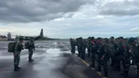 Indonesian Military Commander Oversees Night Parachute Drill in Bangka to Bolster Strategic Readiness