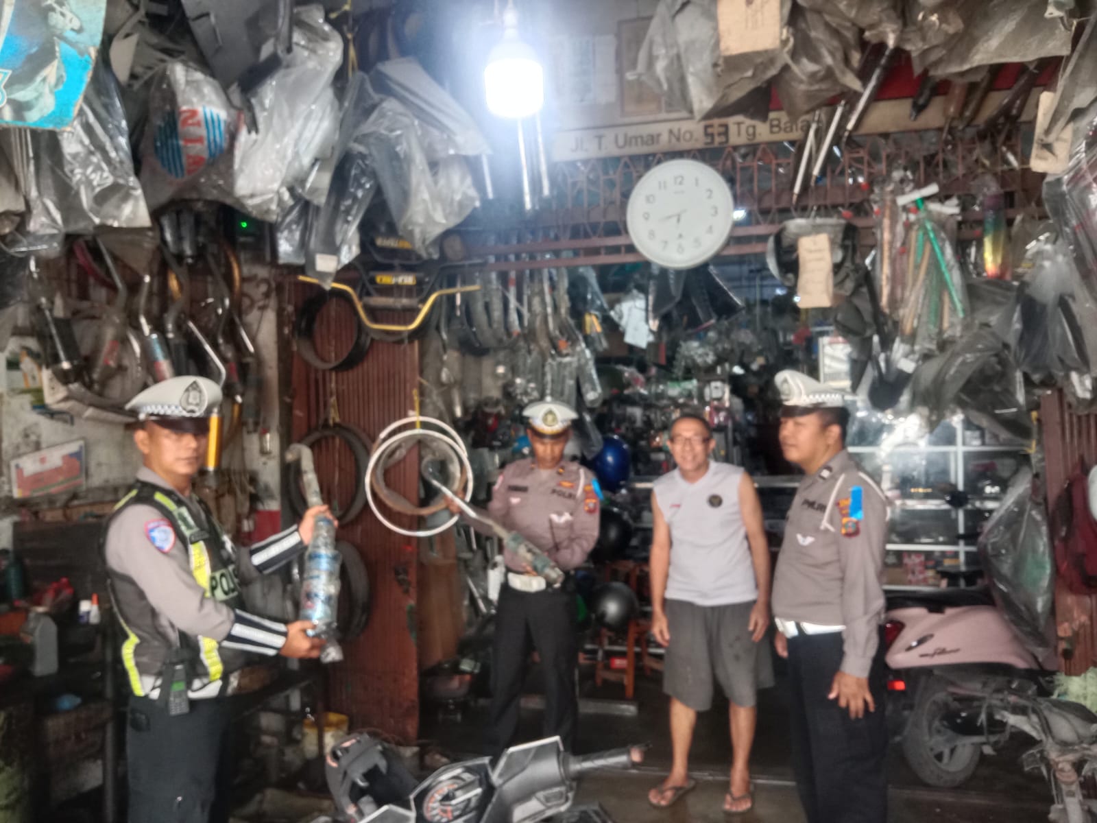 Zebra Operation Toba 2025: Tanjungbalai Traffic Police Educate Local Motorcycle Workshop