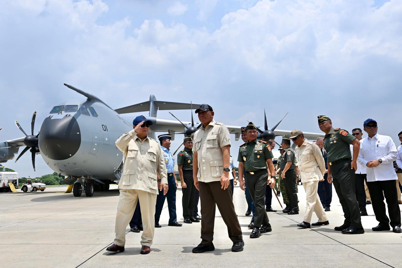 Presiden Prabowo Resmikan Penyerahan Airbus A400M untuk Perkuat Armada Udara TNI