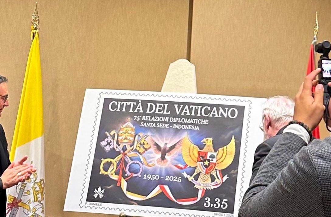 Perangko Khusus Rayakan 75 Tahun Hubungan Diplomatik Indonesia–Vatikan