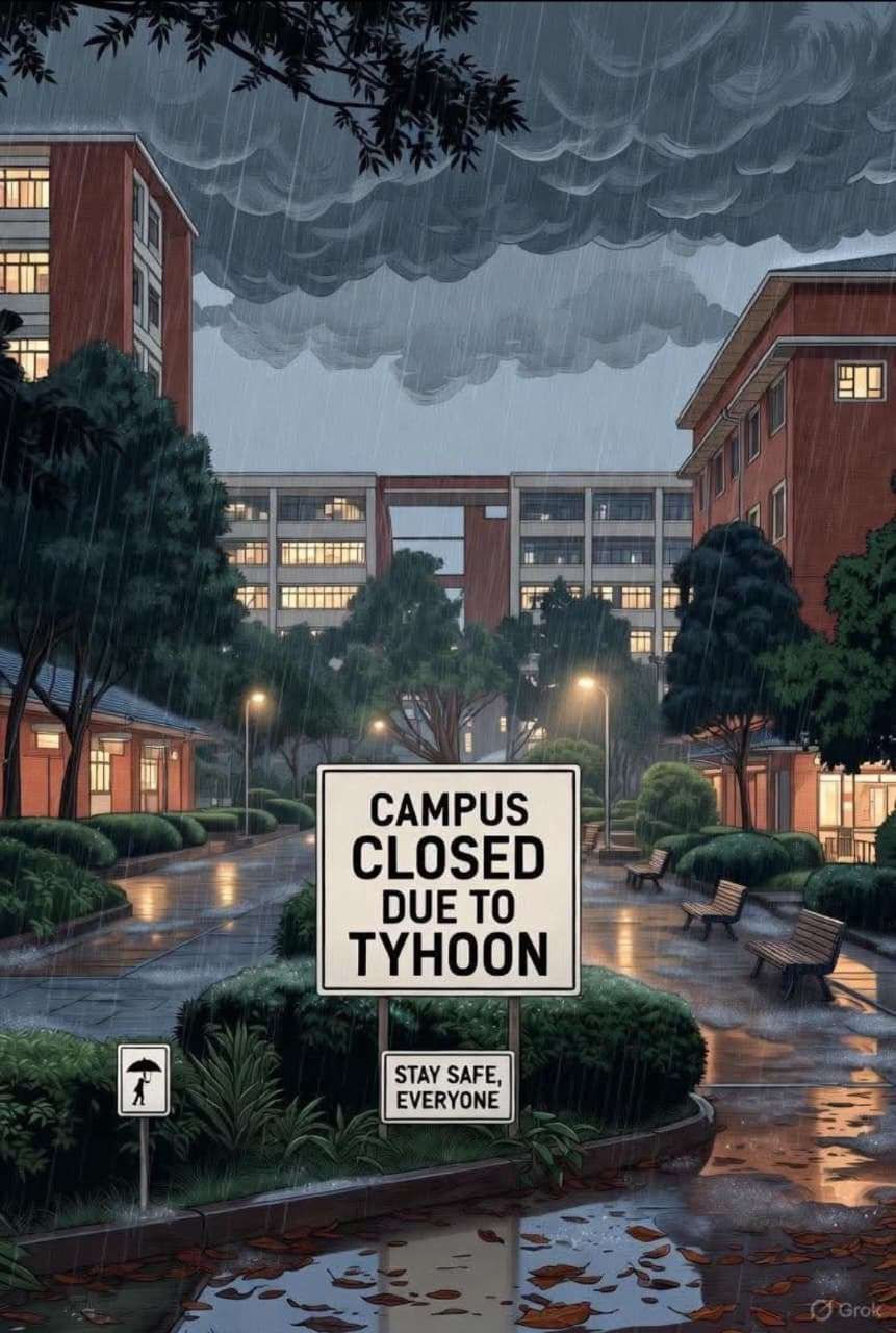 Badai Tropis Fung Wong, Aktivitas Kampus di Taiwan Dihentikan Sementara