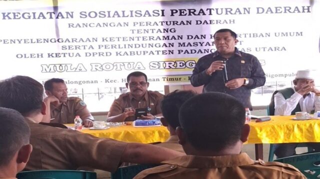 DPRD Paluta Sosialisasi Perda Anti Narkotika & Ketertiban Umum