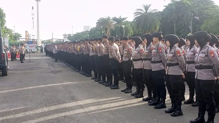 1.825 Personel Dikerahkan Kawal Demo Apdesi di Monas