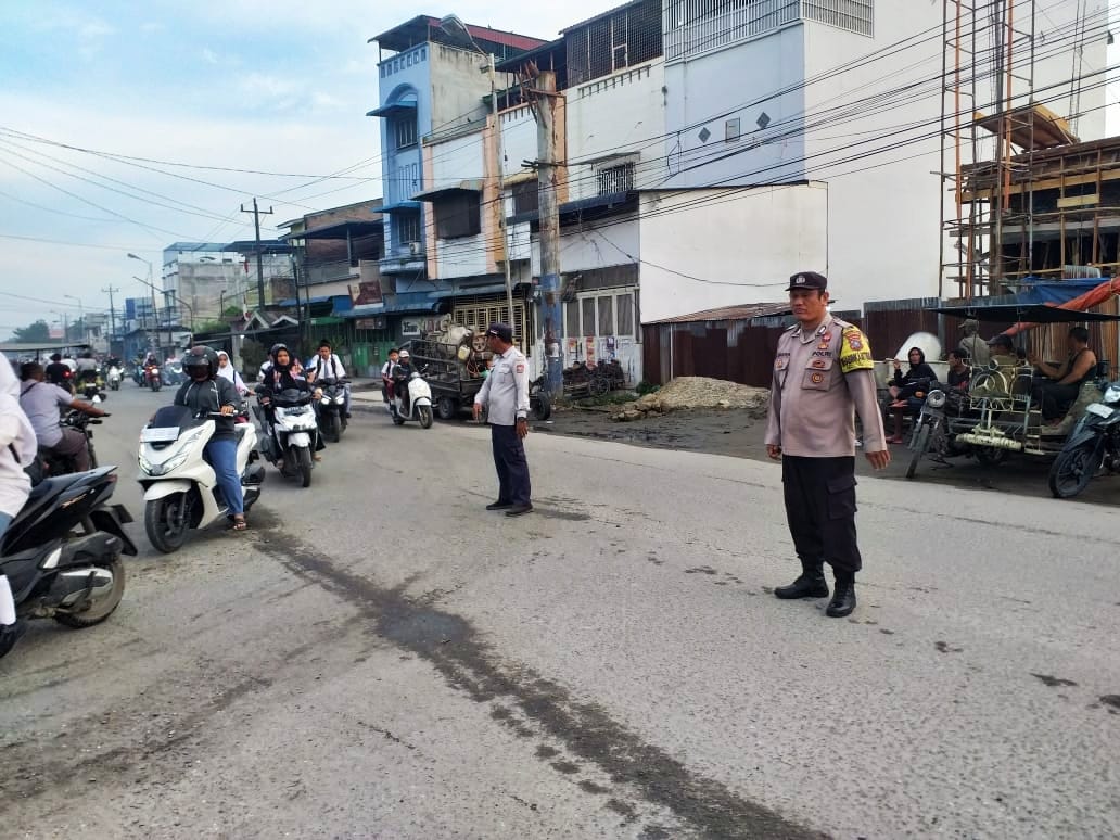 Gelar Blue Light Patrol, Sat Lantas Polres Tanjungbalai Sisir Titik Rawan Balap Liar dan Kejahatan Jalanan