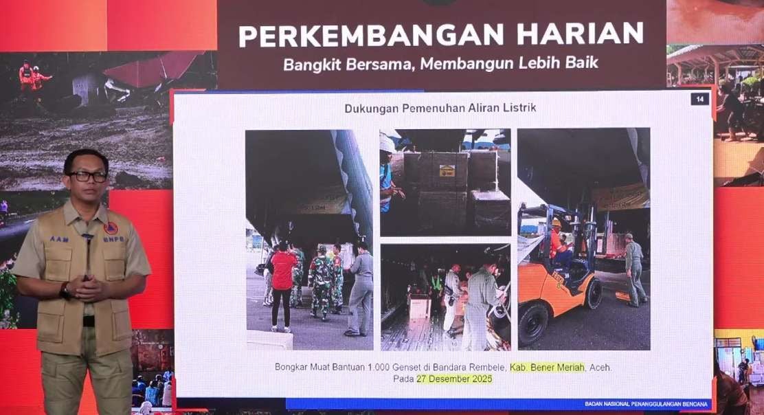 Pemerintah Kirim 1.000 Genset Pulihkan Listrik Sumatra-Aceh
