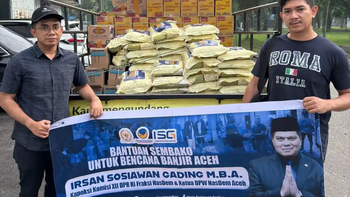 Irsan Sosiawan Gading Kirim Bantuan Banjir ke Aceh Lewat Jalur Udara