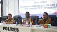 Bupati Paluta Ikuti Rakor Operasi Lilin Toba 2025 di Polres Tapsel