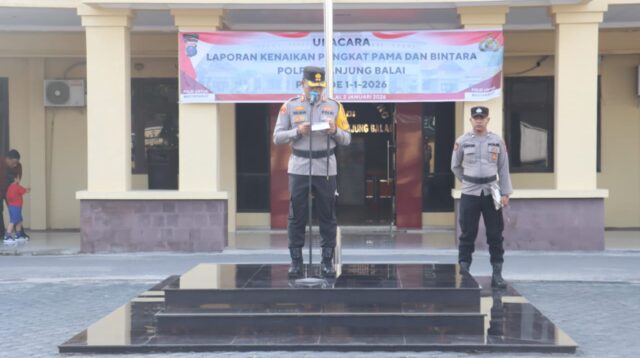 26 Personel Polres Tanjungbalai Terima Kenaikan Pangkat di Awal Tahun 2026