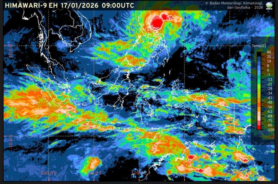 BMKG: Prakiraan Cuaca Ibu Kota Provinsi, Minggu 18 Januari