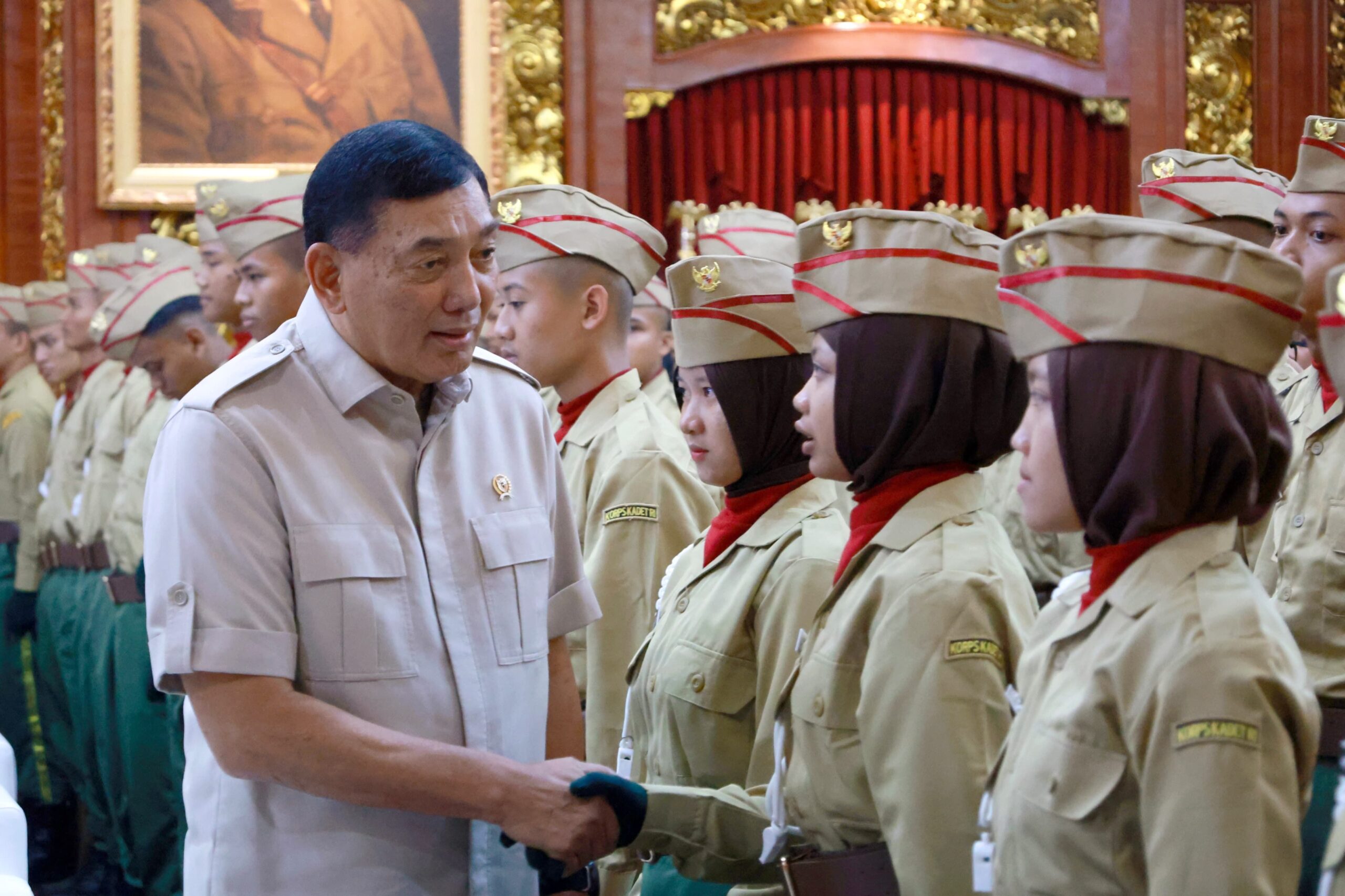 Menhan Sjafrie Beri Pembekalan buat Kadet KKRI
