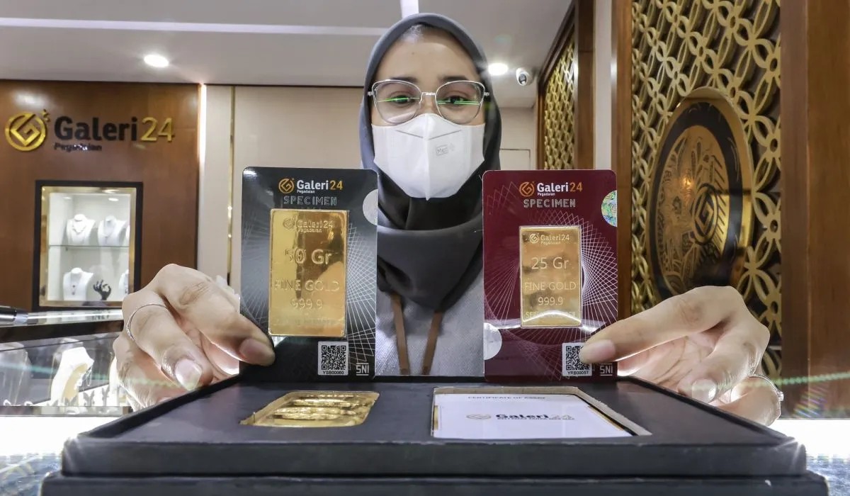 Harga Emas Pegadaian Turun, UBS & Galeri24 Kompak Terkoreksi