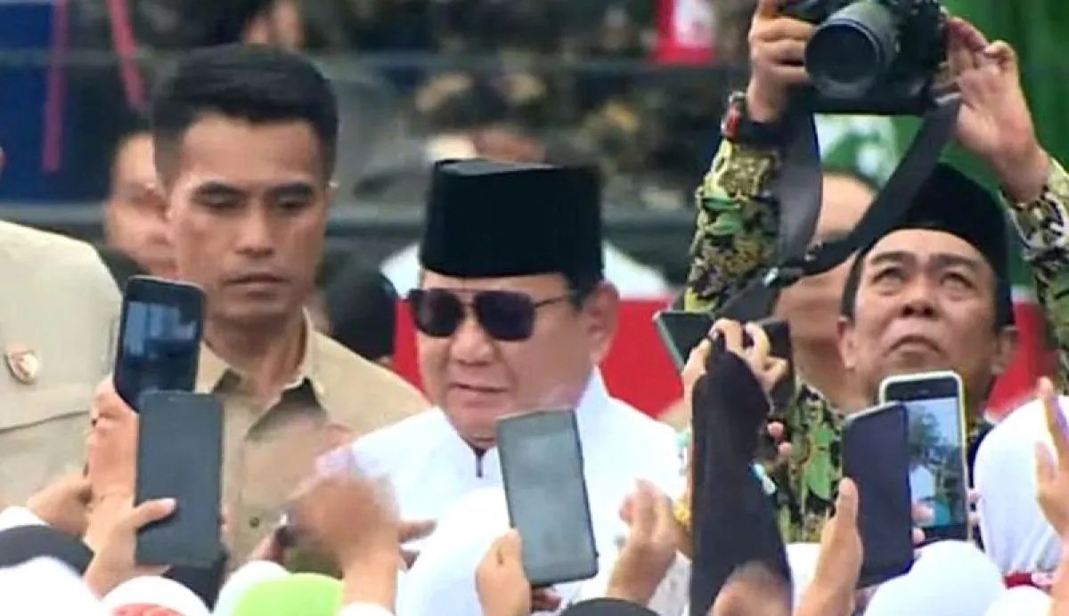 Prabowo Disambut Ribuan Nahdiyin di Mujahadah Kubro NU