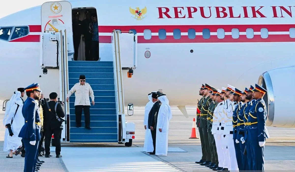 Prabowo Disambut Meriah di Abu Dhabi