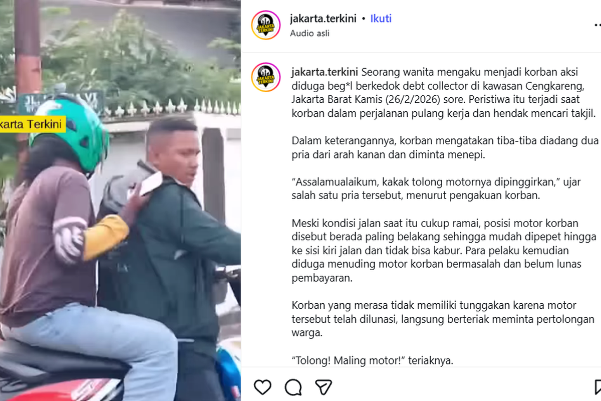 Polisi Tegaskan Kasus Wanita di Jakbar Bukan Begal