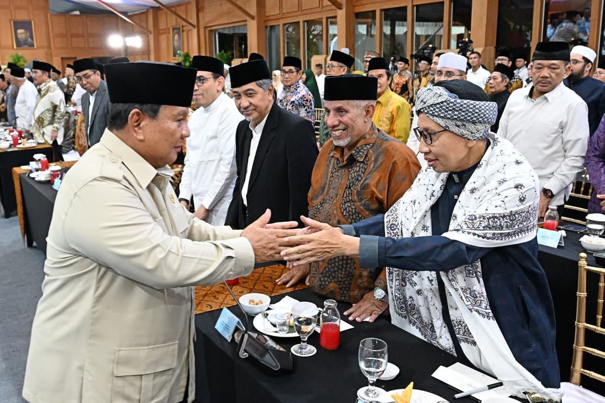 Prabowo Bukber Ulama Besar di Istana