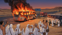 Bus Jamaah Umrah Terbakar, 24 WNI Selamat
