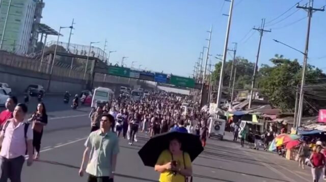 Viral , Ribuan Warga Filipina Jalan Kaki Ke Kantor akibat Darurat Energi Filipina, 