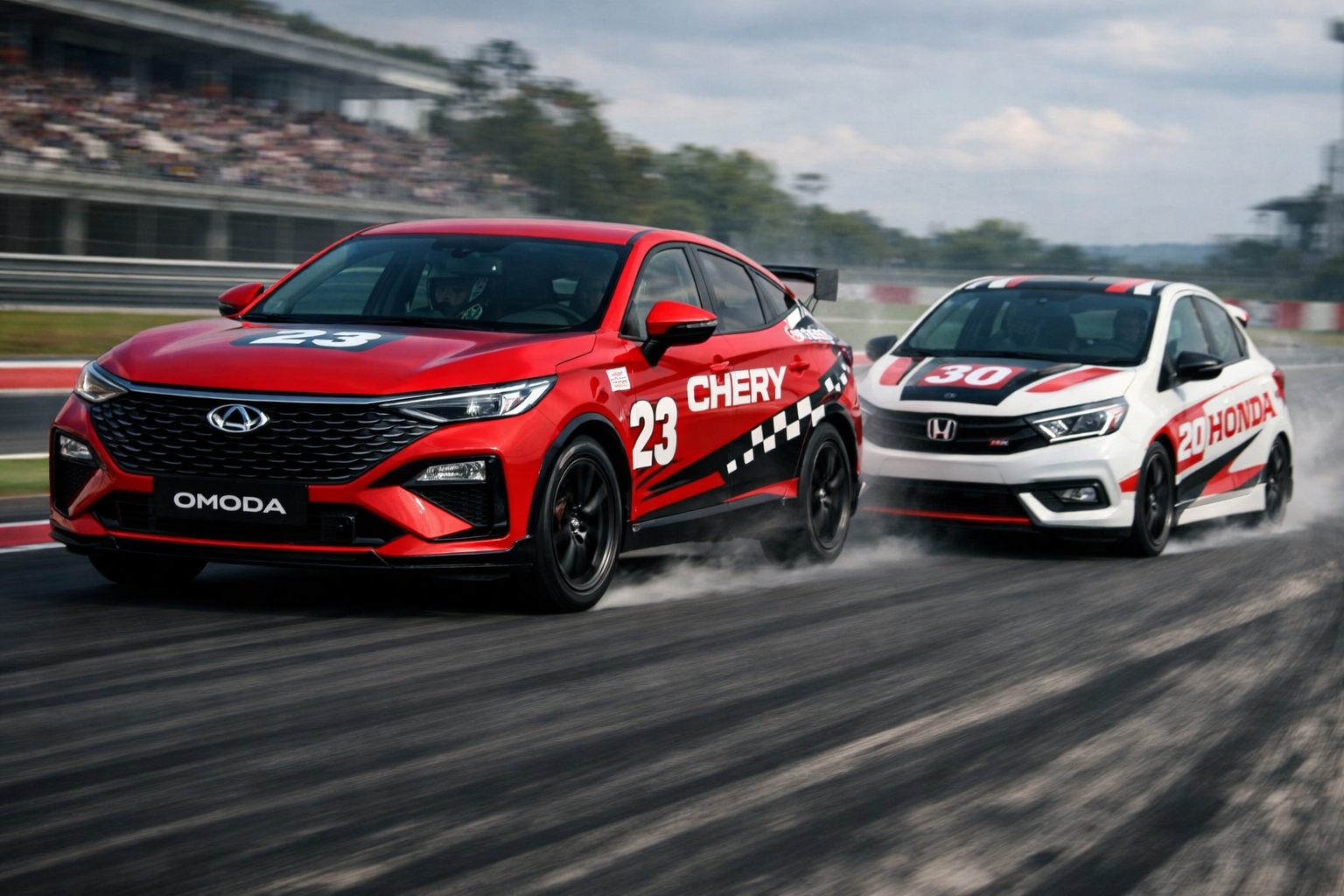 Mobil Chery dan Honda