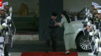 Pidato RAPBN, Prabowo Tiba di Senayan di Sambut Ketua DPR Puan