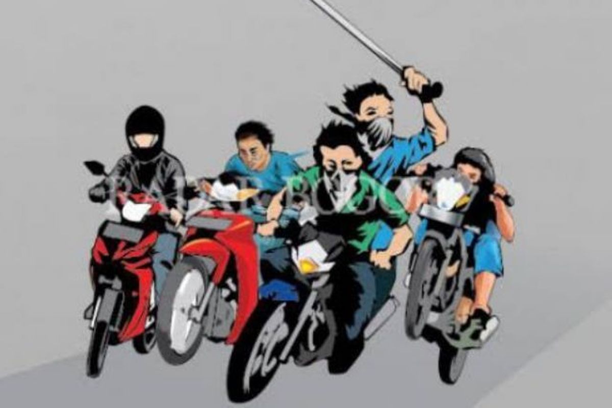 Aksi Brutal Geng Motor di Tangerang, Dua Korban Bacok