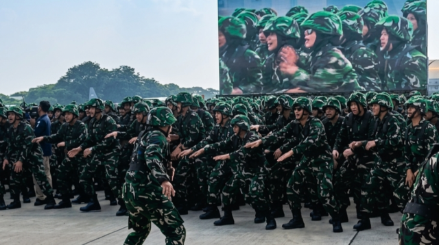 ASN Komcad Latihan Simulasi Tempur di Lanud Atang Sendjaja