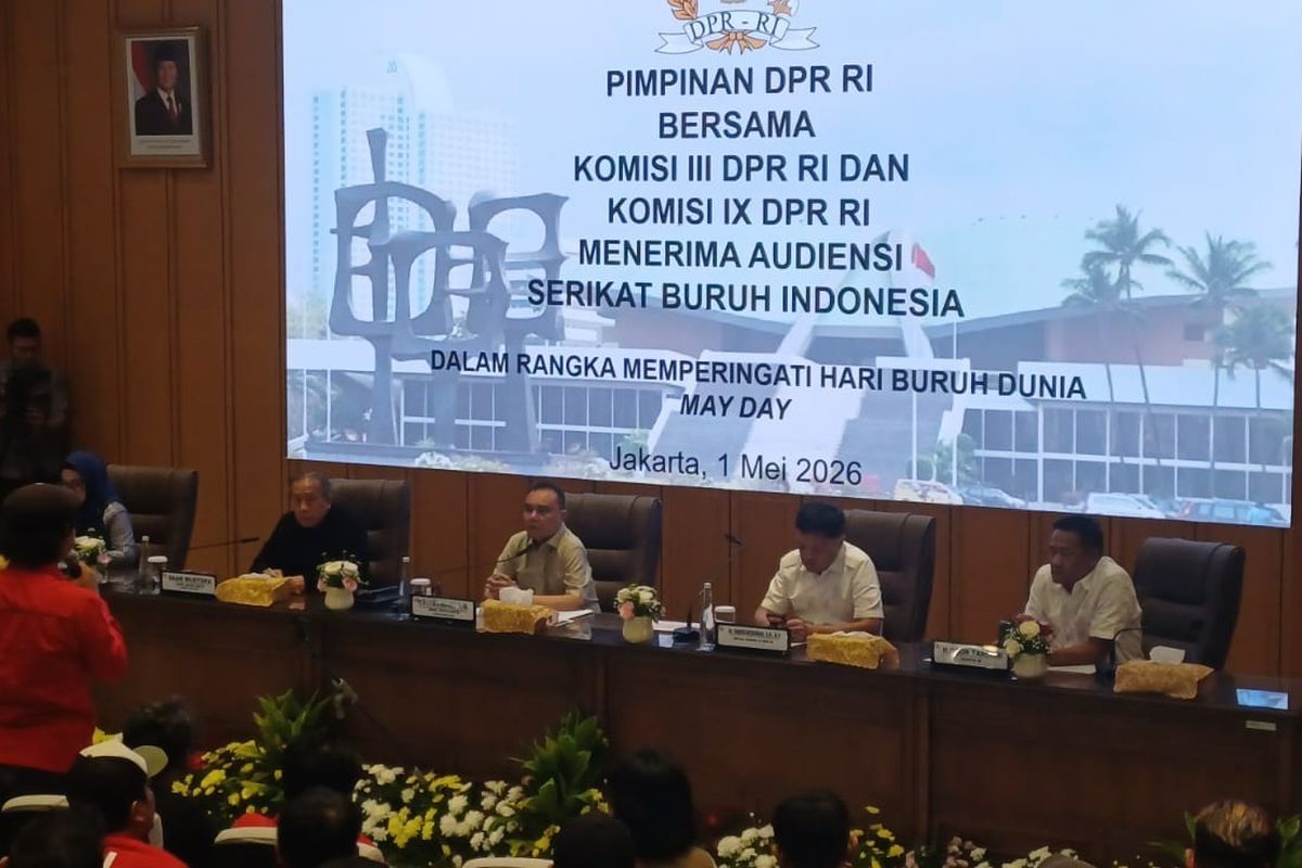 Pimpinan DPR Terima Audiensi Buruh di May Day 2026