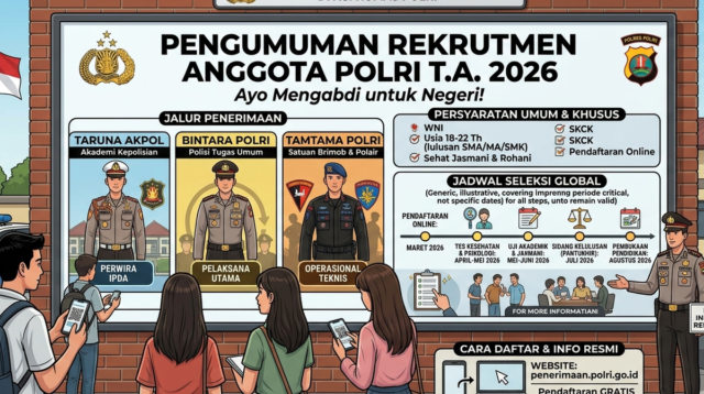 Rekrutmen Polri Wajib One Day Service