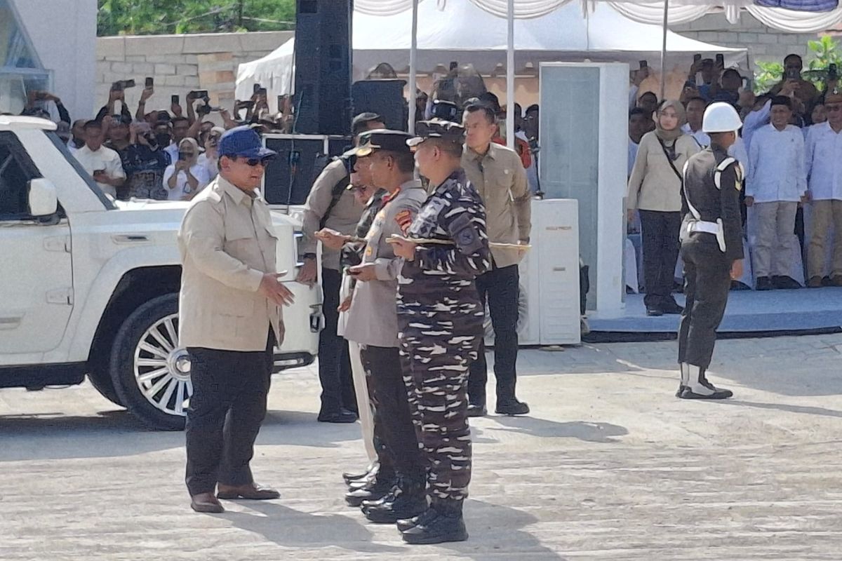 Usai dari Miangas, Prabowo Tinjau Kampung Nelayan Merah Putih di Gorontalo